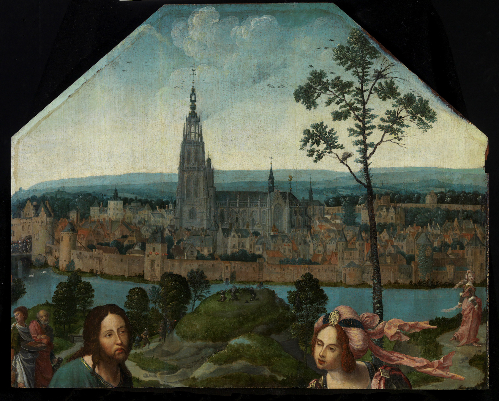 Christus en de Samaritaanse vrouw bij de stad Breda
