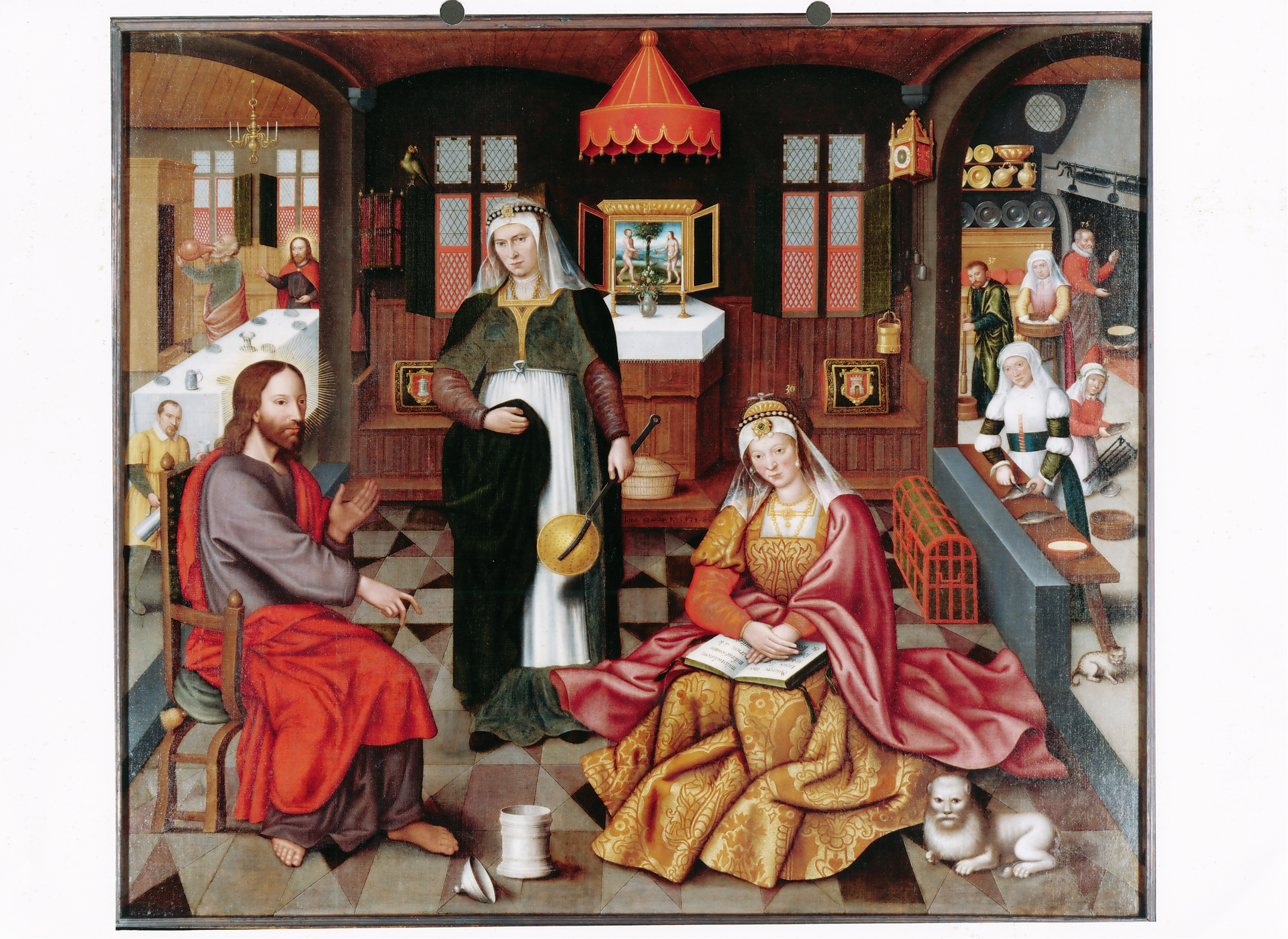 Johannes Claeissens, Christus in het huis van Maria en Martha