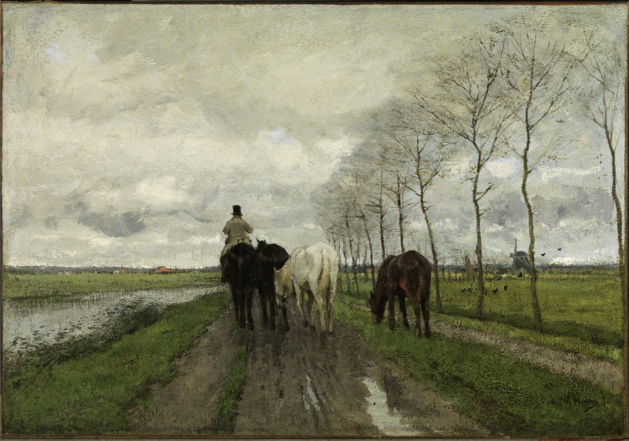 anton mauve, 'the road home'