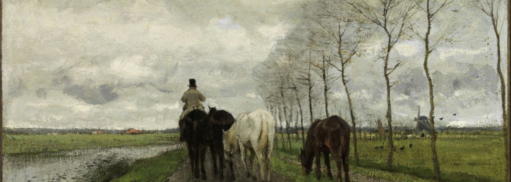 anton mauve, 'the road home'